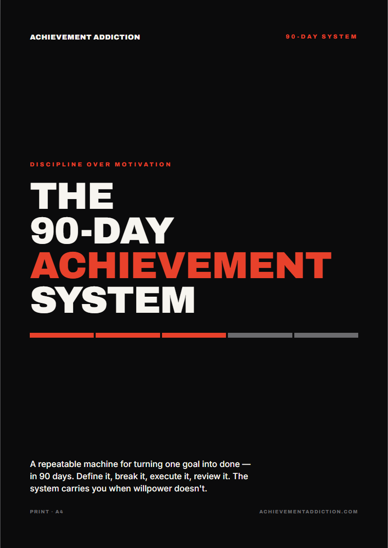 The 90-Day Achievement System planner cover